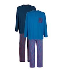 Pyjama's per 2 stuks met modieus dessin