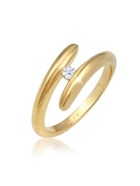 Ring Wickelring Diamant 0.06 Ct. 375 Gelbgold