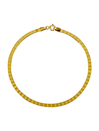 Herringbone-Armband in Massiv Gelbgold 333