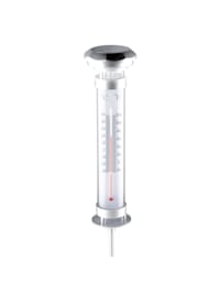 Solarlampe mit Thermometer LED