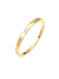 Ring Verlobungsring Klassiker Diamant (0.015 Ct.)Silber
