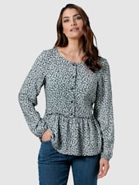 Bluse in floralem Muster