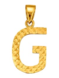 Pendentif Lettre G en or jaune 585