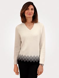 Jumper crafted from pure wool