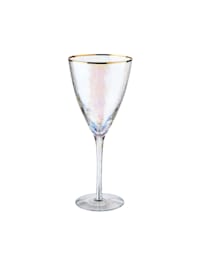 SMERALDA Weinglas mit Goldrand 400ml