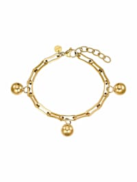 Armband für Damen, Stainless Steel IP Gold, Fantasiekette 18+3 cm "Sphere"