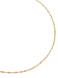 Halsband, singaporelänk i gult guld