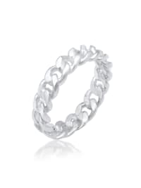 Ring Bandring Knoten Unendlich Twisted 925 Silber
