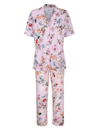 Pyjama avec haut entièrement boutonné