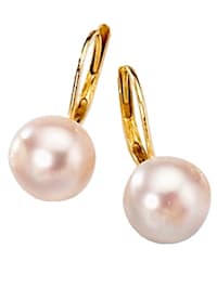 Boucles d'oreilles à perles de culture d'eau douce