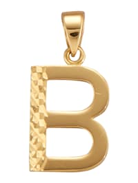 Buchstaben-Anhänger "B" in Gelbgold 585