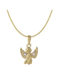 Kinder-Halskette mit Engel-Anhänger 333 / 8K Gold