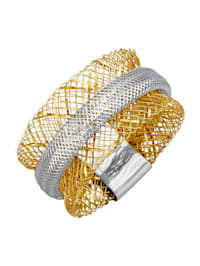 Mesh-Ring in Gelbgold 375