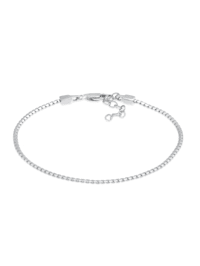 Armband Schlangenkette Oval Flach Basic 925 Silber