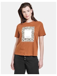T-Shirt mit Front-Print GOTS Bio-Baumwolle