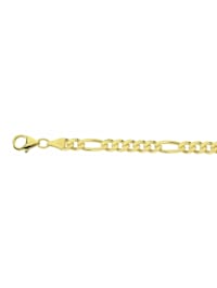 Damen Silberschmuck vergoldet Figaro Halskette 50 cm