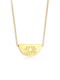 Halskette Lotusblüte Talisman Symbol Anhänger 925 Silber