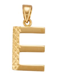Buchstaben-Anhänger "E" in Gelbgold 585
