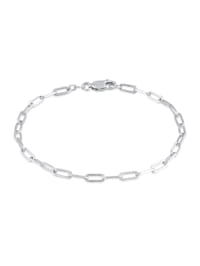 Armband Glieder Oval Basic Chunky Chains Optik 925 Silber