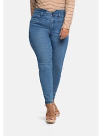 Jeans «Die Schmale»in Ankle-Länge, mit High-Waist-Bund