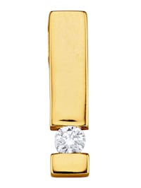 Pendentif en or jaune 585, avec diamant
