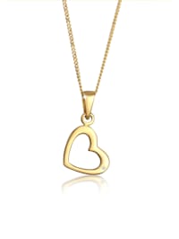 Halskette Herz Liebe Diamant (0.005 Ct.) 585 Gelbgold