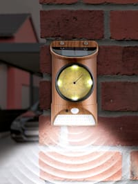 Lampe solaire avec thermomètre