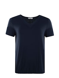 Shirt Blousonform uni V-Neck