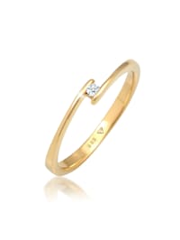 Ring Verlobungsring Diamant (0.03 Ct.) 585 Gelbgold