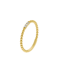 Ring 375/- Gold Zirkonia weiß Glänzend