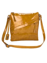 Shoulder bag in a patent leather look