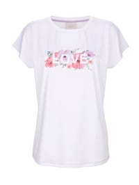 Shirt met fleurige aquarelprint