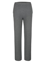 Trousers in a fine knit finish