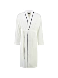 Bademäntel Herren Kimono Hoch-Tief-Velours 5702 weiß - 600