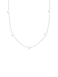 Halskette Erbskette Plättchen Geo Kreis Basic 925Er Silber