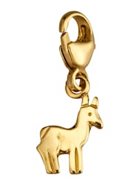 Lama-Einhänger in Gelbgold 375