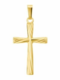 Motivanhänger für Damen, Gold 375 | Kreuz