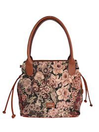 Väska med blommigt mönster