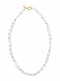Halskette für Damen, Sterling Silber 925, Perle