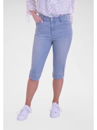 Capri-Jeans mit Beinschlitz