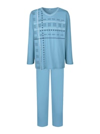 Pyjama met print voor