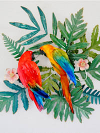Wandbild 'Papageienpaar'