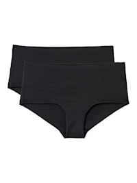 Panty im Doppelpack, low cut, Compostable