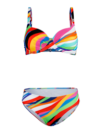 Bikini in bunten Sommerfarben