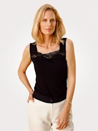 Top with lace detail