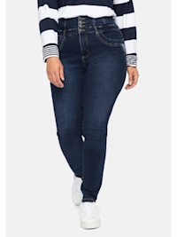 Jeans mit High-Waist-Bund