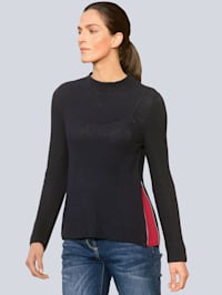 Pullover mit seitlichen Zippern