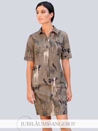 Kleid im Safari-Print