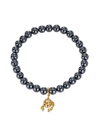 Bracelet pierre de naissance Scorpion avec perles d'hématite