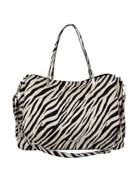 Handtasche in Zebra-Optik